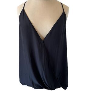 NWT Parker Silk Harlow Top in Black